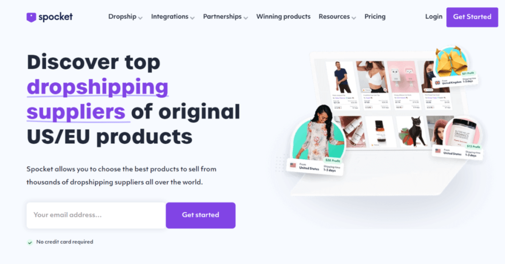 Dropshipping with Spocket