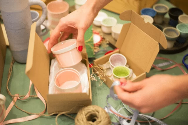 packing and shipping products