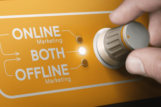 Combining offline marketing with online strategies